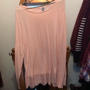 Old Navy Long Sleeve with Lace Detail